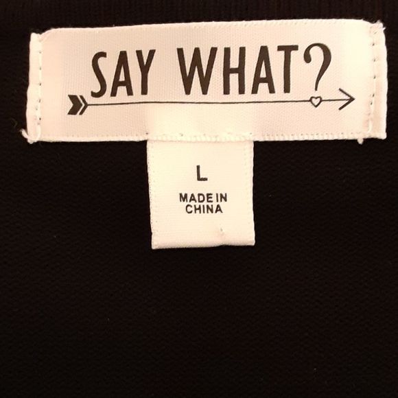 Say What? Black Long Sleeve Sweater Dress with Faux Leather Shoulder Pat… - Picture 10 of 11